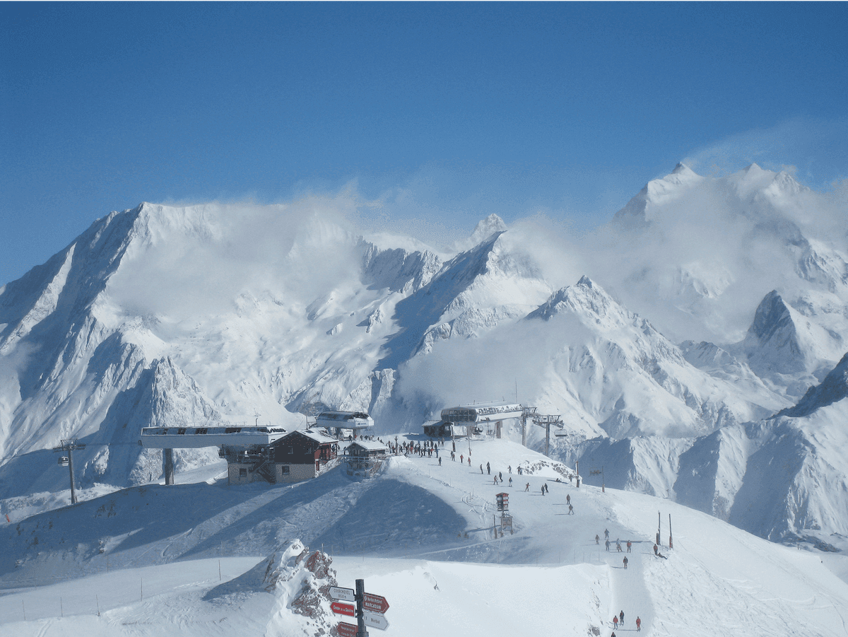 Sommets enneigés de Courchevel